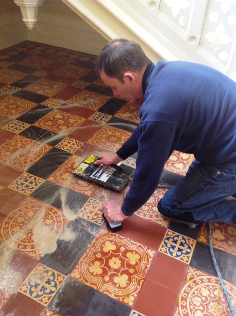 Victorian Tiled Floor Harston Steam Cleaning 5