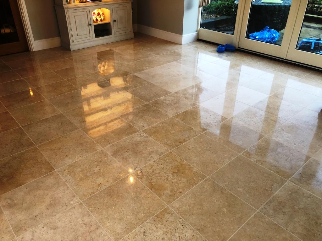 Polished Marble Floor After Polishing Great Shelford