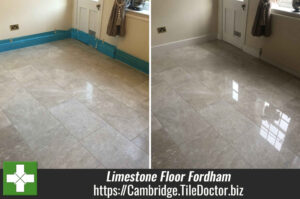 Limestone Floor Polished in Fordham Cambridge